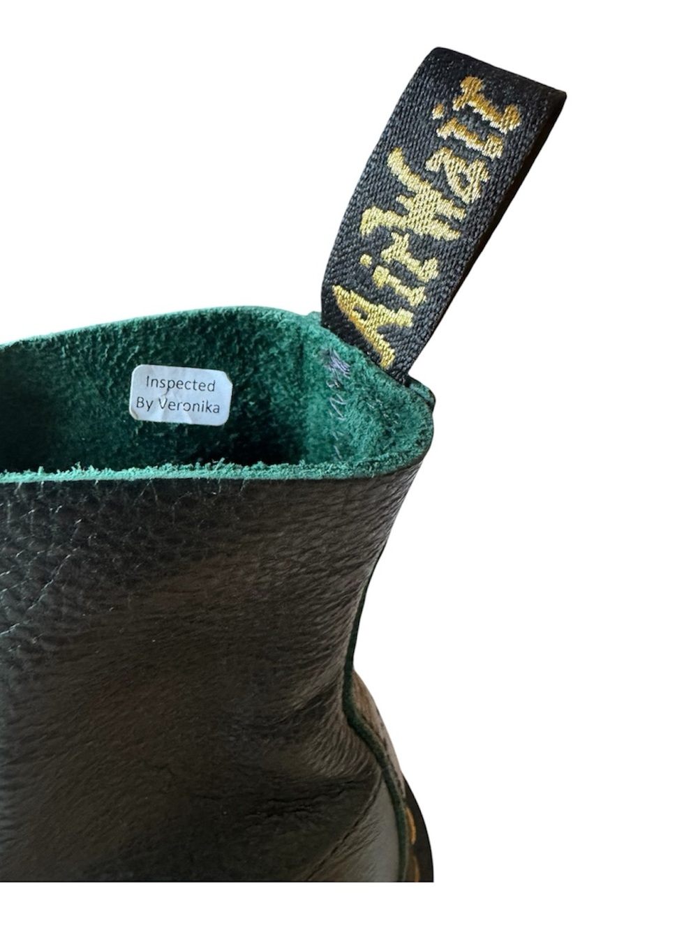 Rare Dr. Martens deep green 1460 Pascal Made in England Buckingham size 7 US - Picture 6 of 9